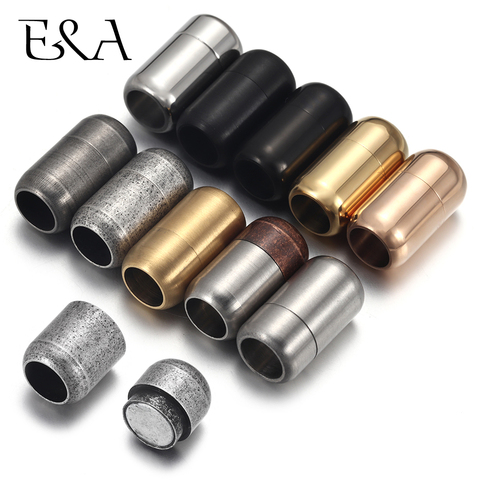 2/4Pcs Stainless Steel 3mm-8mm Magnetic Clasps Leather Cord Bracelet Magnet Lace Buckle Necklace DIY Jewelry Making Accessories ► Photo 1/6