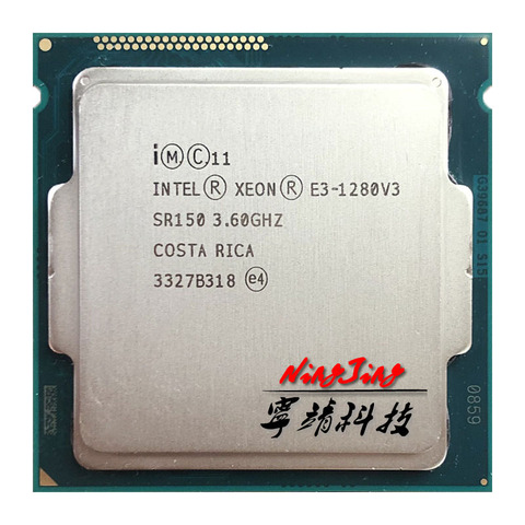 Intel Xeon E3-1280v3 E3-1280v3 3.6 GHz Quad-Core Eight-Thread CPU Processor L2=1M L3=8M 82W LGA 1150 ► Photo 1/1