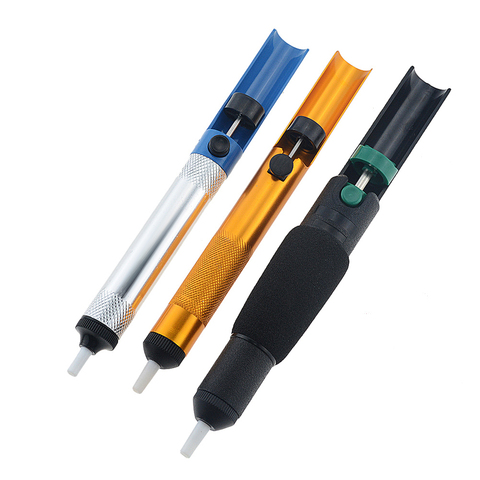 Aluminum Metal Desoldering Pump Suction Tin Gun Soldering Sucker Pen Removal Vacuum Soldering Iron Desolder Hand Welding Tools ► Photo 1/6