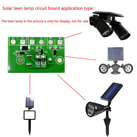 3.7V 1A Solar Controller LED Lantern Light Control Circuit Board Photo Induction Solar Lamp Lithium Battery Controller Module ► Photo 1/6