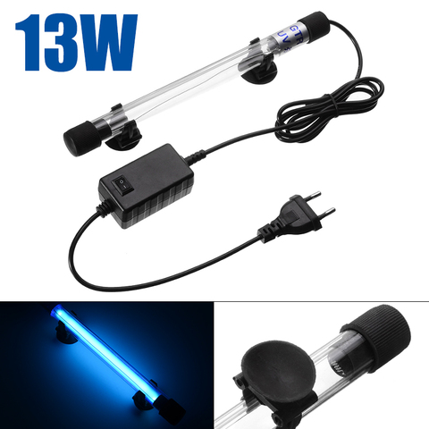 1Set Submersible UV Sterilizer Lamp Light 13W Ultraviolet Germicidal Lamp LED Lighting for Aquarium Fish Tank Decor ► Photo 1/6