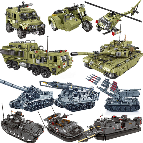 compatible Military vehicle Tanks sets ww2 jeep machine building blocks world war 2 ii 1 creator armored truck ► Photo 1/6