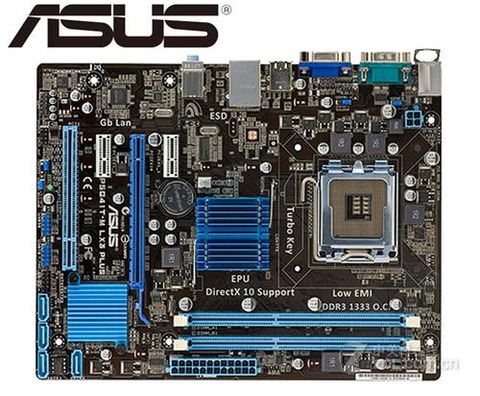 ASUS P5G41T-M LX3 Plus original motherboard mainboard DDR3 LGA 775 USB2.0 VGA 18GB G41 used desktop motherboards ► Photo 1/5