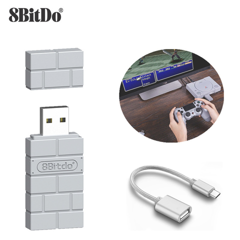 8Bitdo Wireless Bluetooth Adapter for Windows / Mac / Raspberry Pi &  Nintendo Switch for Windows, Mac, Nintendo Switch