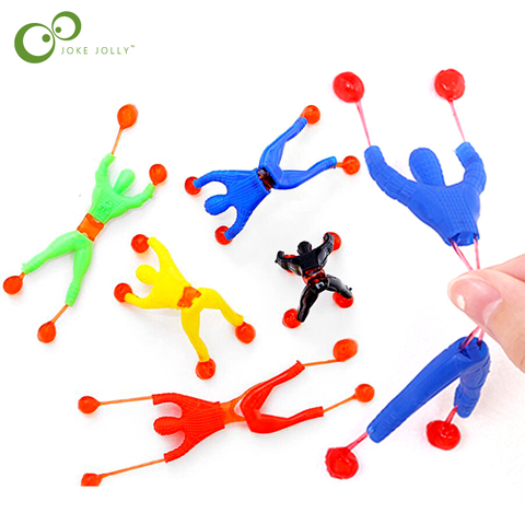 25Pcs Funny Flexible Climb Men Sticky Wall Toy Kids Toys Climbing Flip Plastic Man Toy For Children Attractive Classic Gift GYH ► Photo 1/6
