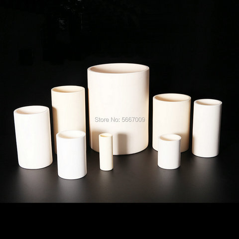 1pcs Lab 5ml to 1000ml cylindrical Corundum crucible 99% alumina Ash crucible High temperature resistance 1600 degrees ► Photo 1/6