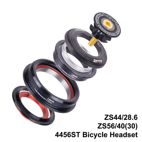 ZTTO Bicycle Internal Headset 44mm 56mm MTB Threadless Sealed Bearing 45 Degree ZS44 ZS56 Tapered Straight Fork Steerer 4456ST ► Photo 1/6