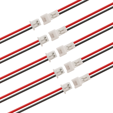 20/10/5/2/1Pair Jst  Wire Cable Connector JST PH 1.25mm 2 Pin Micro Male Female Connector Jack Plug Connectors 15CM Wires ► Photo 1/3