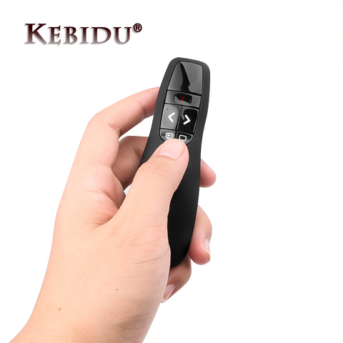 Kebidu R400 2.4Ghz USB Wireless Presenter Red Laser Pen Pointer PPT Remote Control With Handheld Pointer Pen For PowerPoint ► Photo 1/6