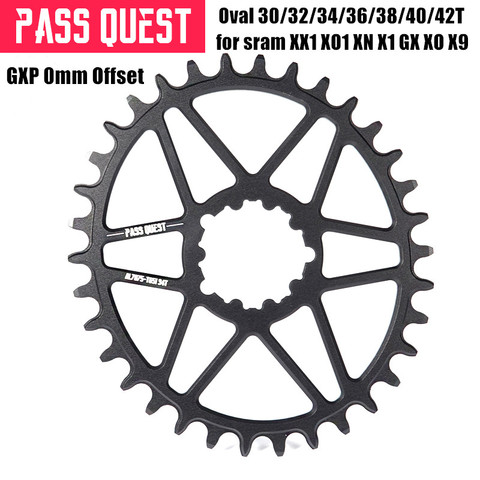 GXP Bike chainring oval 30/32/34/36/38/40/42T 0mm Offset MTB Mountain Bicycle Chainwheel for Sram NX XX1 XO X9 single disc tray ► Photo 1/6