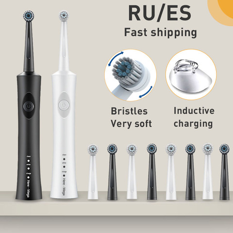 Electric Sonic Toothbrush Rotating Ultrasonic Automatic tooth brush Oral Care cleaning Replaceable brush head oral hygiene ► Photo 1/6