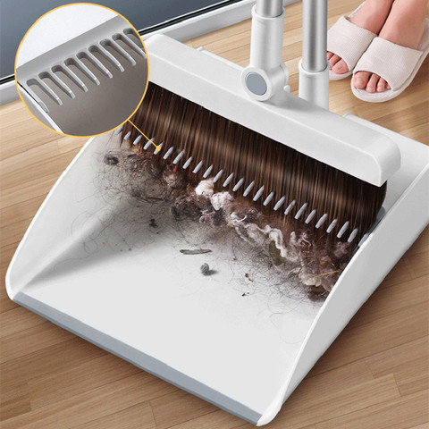 Broom and Dustpan Set Floor Cleaning House Intelligent Folding Vacuum Whisk for Dust Mop Garbage Sweeping Smart Magic Pick Up ► Photo 1/6