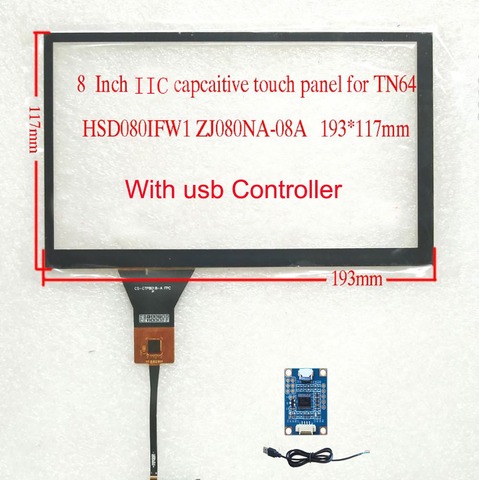 USB Capaictive Touch Screen Digitizer 4.3/5/6.2/6.5/7/7.85/7.9/8/8.9/9/10.1 9.7inch Raspberry Android WIN 7 8 10 USB Card board ► Photo 1/6