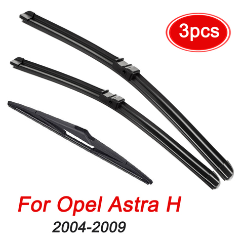 MIDOON Wiper LHD RHD Front Rear Wiper Blades Set For Opel Astra H GTC 3 door Hatchback 2004-2009 Windshield Windscreen 22