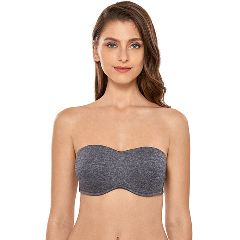 Women's Plus size Full coverage Unlined Smooth Seamless Invisible Underwire Strapless Minimizer Bra ► Photo 1/6