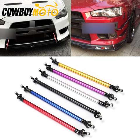 1 Pair Universal Car Auto SUV Front Rear Bumper Lip Splitter Spoiler Strut Rod Tie Support Bars 10cm 15cm 20cm Black Blue Red ► Photo 1/6