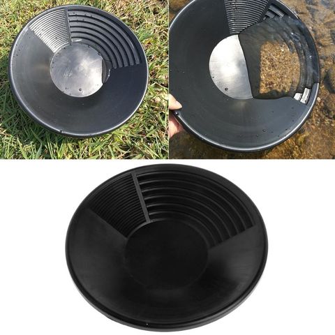 New Plastic Gold Basin Nugget Mining Pan Dual Riffle Dredging Prospecting River Tool ► Photo 1/6