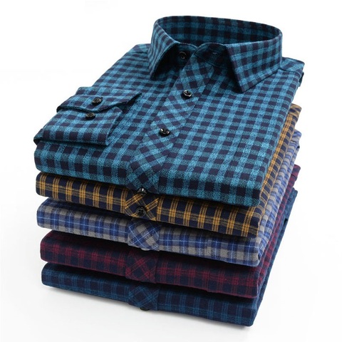 Plus Size Big 6XL 7XL 8XL 9XL 10XL 2022 Oversized Men Clothing Large Size Flannel Plaid Shirt Cotton Long Sleeve Shirt Male ► Photo 1/6