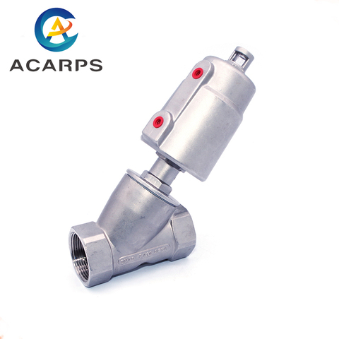 1/2 inch 3/4 inch 1inch Stainless Steel Pneumatic Seat Valve 16bar for Steam Gas Oil Normally Closed ► Photo 1/5