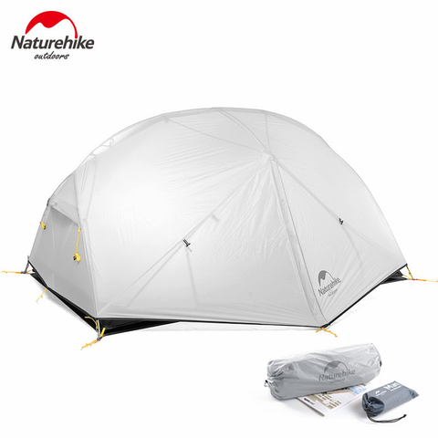 Naturehike Mongar 2 Tent 2 Person Camping Tent Ultralight 20D Nylon Backpacking Waterproof Tent Beach Outdoor Hiking Travel Tent ► Photo 1/6