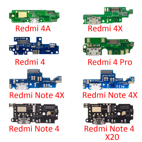 Micro charger USB Jack Board For Xiaomi Redmi Note 4x x20 Charging Connector For Xiaomi Note 4 USB Charger with microphone parts ► Photo 1/6