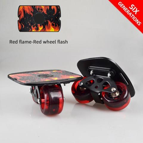 1 Pair Skateboard Aluminium Alloy Mini Drift Board Skate Roller Road Driftboard Fish Board Roller Skateboard Skate Board ► Photo 1/6