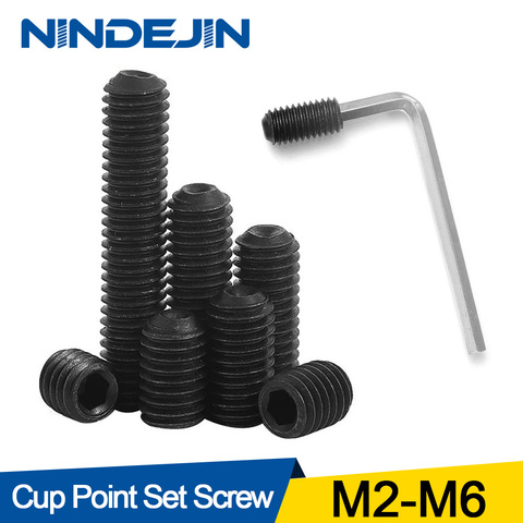 60pcs Set Screw Cup Point Set Screw M2 M3 M4 M5 M6 Carbon Steel Hex Socket Set Screw Headless Set Screws With Hex Socket Wrench ► Photo 1/6