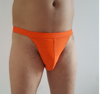 2022 Free shipping Men's suit  Sexy swimwear Monochrome full codeLarge size bikini  triangle Charm orange Super elastic ► Photo 1/5