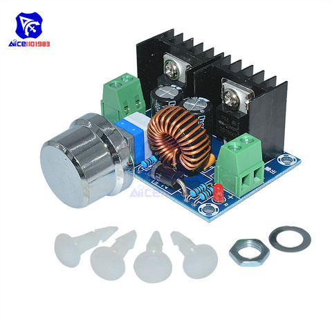 XL4016 PWM DC-DC 4 -40V to 1.25 -36V Max 8A 200W Step Down Buck Converter Power Supply Module Adjustable Potentiometer Board ► Photo 1/6