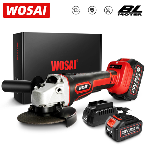 WOSAI MT Series 20V Brushless Angle Grinder Lithium-Ion Battery Cordless Angle Grinder Machine Cutting Electric Power Tools ► Photo 1/6
