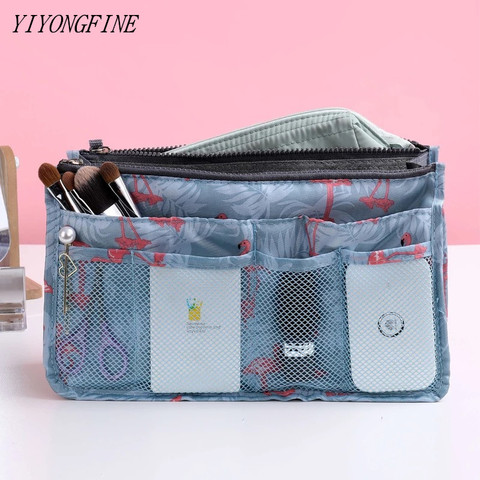 Large Capacity Cosmetic Storage Bag Nylon Travel Insert Organizer Handbag Tote Cosmetic Bag Women Make Up Bag Beauty Pouch ► Photo 1/6