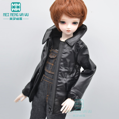 BJD doll accessories fits 43-45cm 1/4 MSD MK MYOU fashion leather clothes Denim overalls ► Photo 1/6