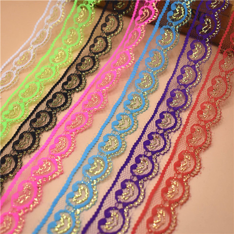 10 Yards Beautiful Lace Ribbon 22mm Wide White Lace Trimming for sewing DIY Embroidered clothing Wedding Decoration Lace trim ► Photo 1/6