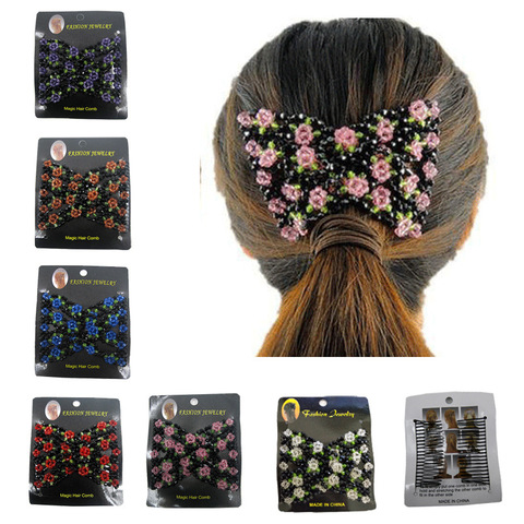 Fashion Hair Style Hairpin DIY Retro Elastic Magic Hair Comb Hair Changer Hairpin Magic Comb Female Hair Accessories ► Photo 1/6