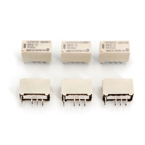 10Pcs OMRON G6S-2 DC5V/12V/24V PCB Mount 2-Pole 8Pin DPDT Mini Signal Relay ► Photo 1/6