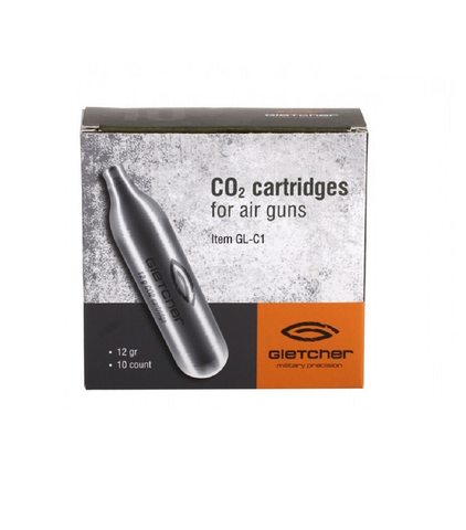 Cylinders CO2 gletcher, 12g, 10 pieces. Gas for air gun and Airsoft. ► Photo 1/3