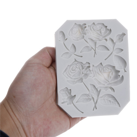 Rose flower silicone mold rose Fondant Molds Chocolate Sugarcraft Mold Fondant Cake Decorating Tools ► Photo 1/5