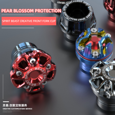 Spirit beast motorcycle anti-fall block universal modification accessories personality front shock absorber anti-fall block ► Photo 1/6