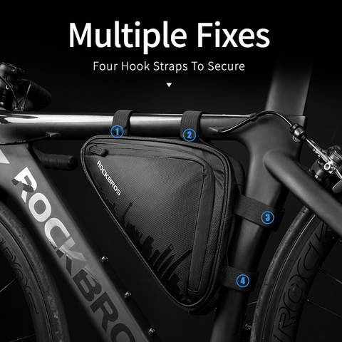 ROCKBROS Bike Bicycle Front Frame Triangle Bag Ultra-light Tube Small Packet Repair Tool Pouch Cycling Outdoor Sports Accessory ► Photo 1/6