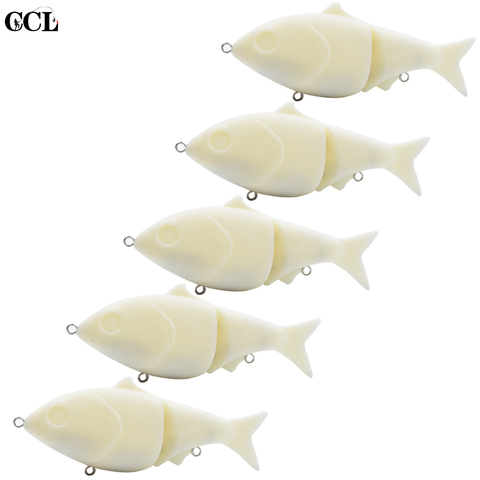 CCLTBA 13cm 52g Unpainted Glide Bait Lure Hard Blank Wobbler Slider Swimbait Fishing Tackle ► Photo 1/6