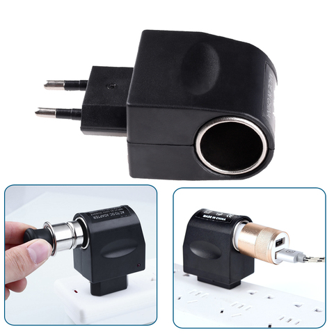 New 220V AC Plug To 12V DC Car Cigarette Lighter Converter Socket Adapter ► Photo 1/6