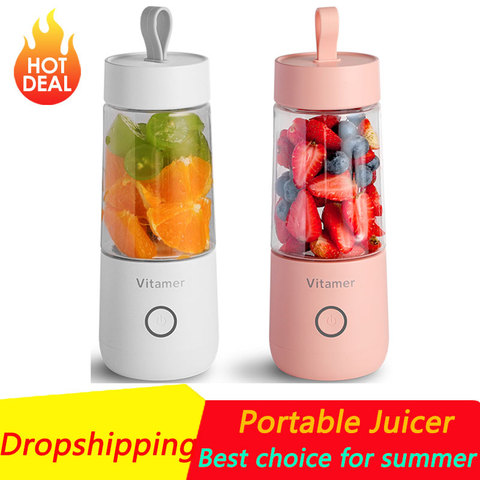 Hot Electric Juicer USB Rechargeable Handheld Smoothie Blender