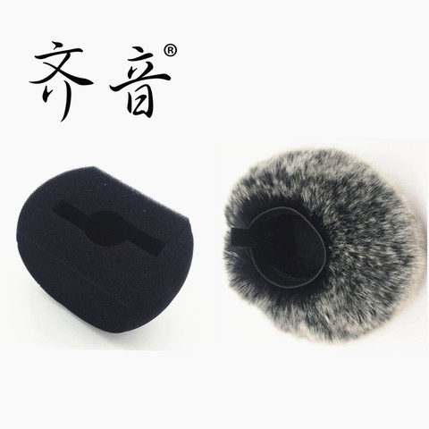 Dead Cat  Foam Mic Windproof Cover Filter Artificial Fur Muff Windscreen Shield for ZOOM H5 H6 Handy Recorder Pen Microphone ► Photo 1/6