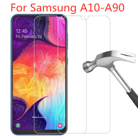 2pcs tempered glass for samsung galaxy a10 a20 a30 a40 a50 a60 a70 a80 a90 protective screen protector glass on Samsung galaxy ► Photo 1/6