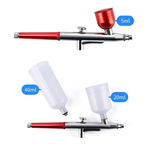 20Cc 40Cc Airbrush Paint Gun Tool Top 0.4mm Dual Single Action Airbrush Cake Tattoo Nail Tool Airbrush Spray Gun Accessories ► Photo 1/6