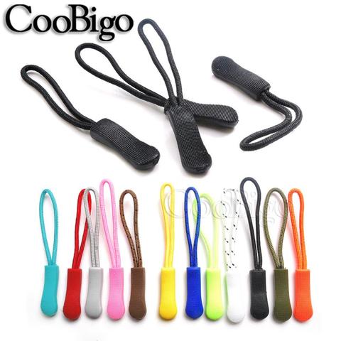 10pcs Colorful Zipper Pulls Tent Backpack Tab Replacement Clip Fit Rope Tag Travel Bag Suitcase Zip Cord Puller End Fixer ► Photo 1/6