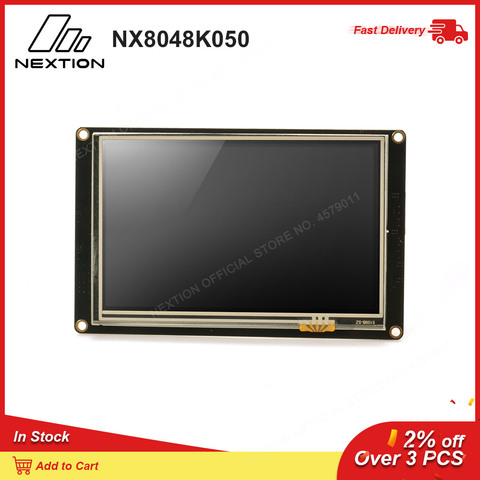 Nextion Enhanced NX8048K050 - 5.0'' HMI Full-color Touch Display USART TFT LCD Module With Onboard RTC, GPIOs and EEPROM ► Photo 1/6