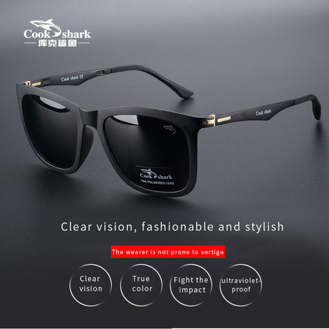 Cookshark sunglasses male and female polarized sunglasses tide ultra light driver driving glasses ► Photo 1/5