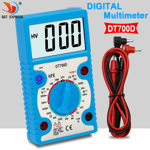 DT700D large screen digital multimeter buzzer overload protection mini square wave output voltmeter tester ► Photo 1/6