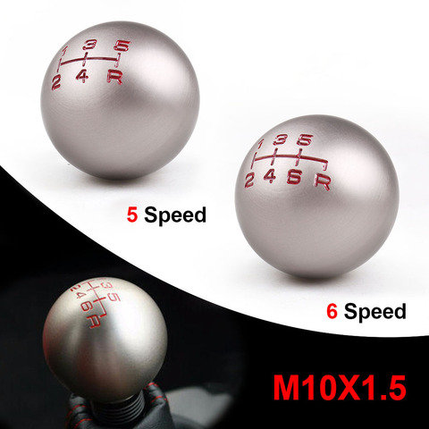 Aluminum 5/6 Speed JDM Ball Shape Shift Gear Knob M10*1.5 For Honda Fit Civic City FD2 FN2 EP3 TYPE R DC2 DC5 AP1 AP2 S2000 F20C ► Photo 1/6